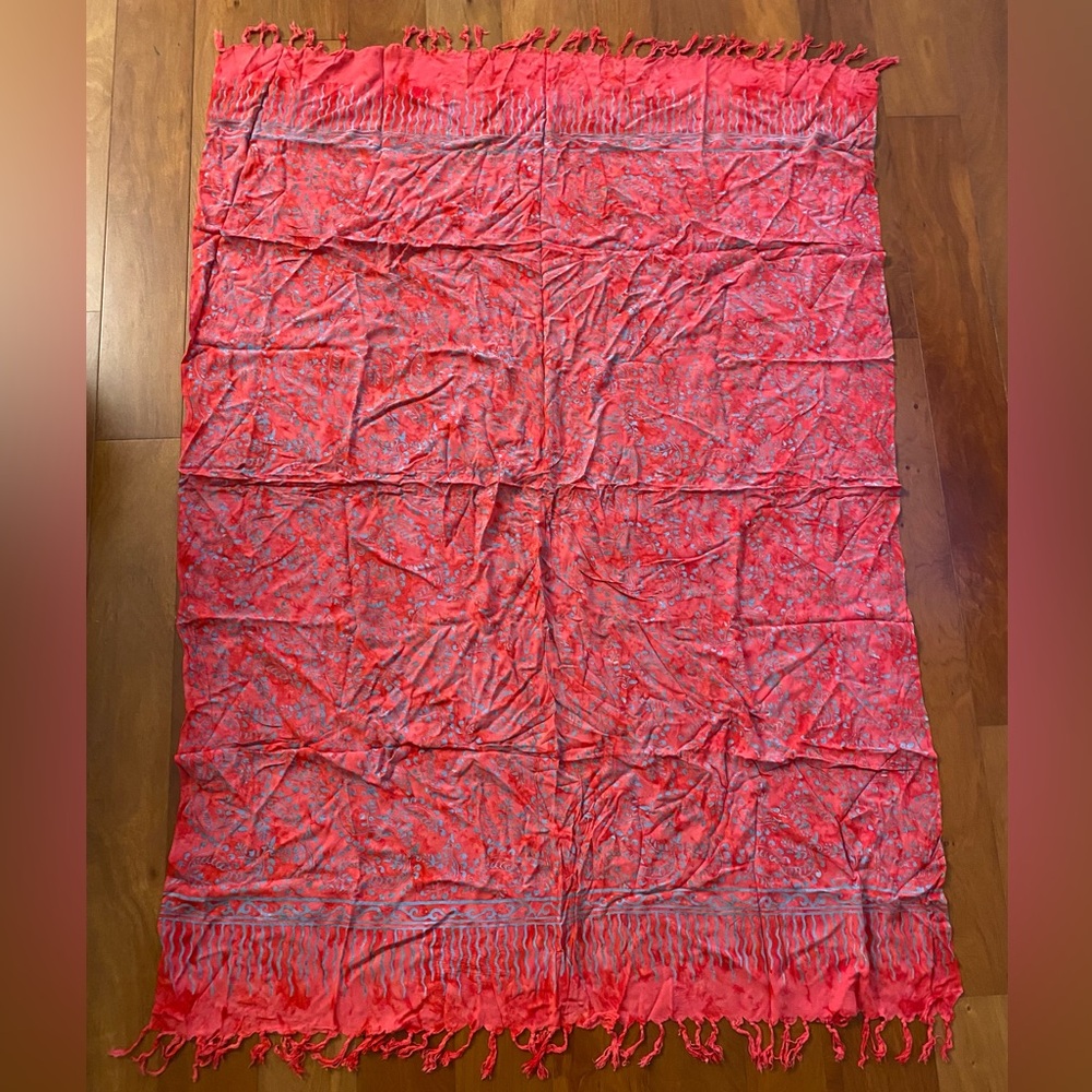 Soft printed Scarf, Shawl, Cover-up or Head-wrap (Batik Sarong)
